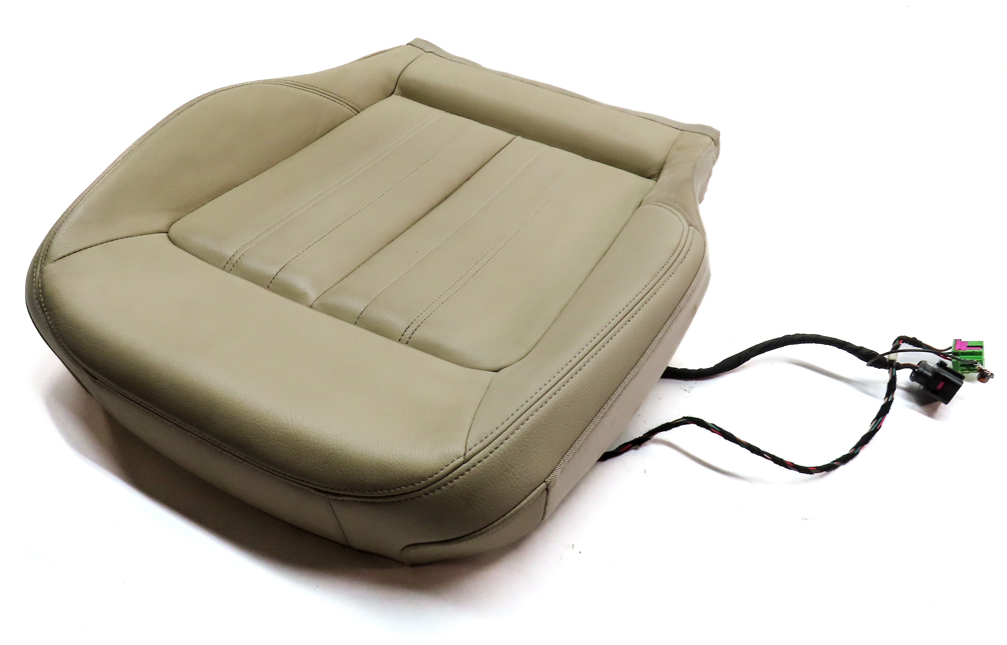 2019 AUDI Q5 (FY 80A) FRONT RIGHT PASSENGER LOWER HEATED MEMORY CUSHION (Beige) — exact item pictured